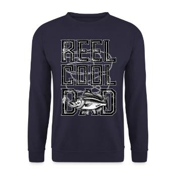 Moulinet Cool Dad - Sweat-shirt Unisexe - marine - Devant - Alina (178cm) & Michal (187cm)