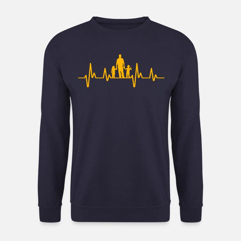 Heartbeat-Familie - Unisex Pullover - Navy