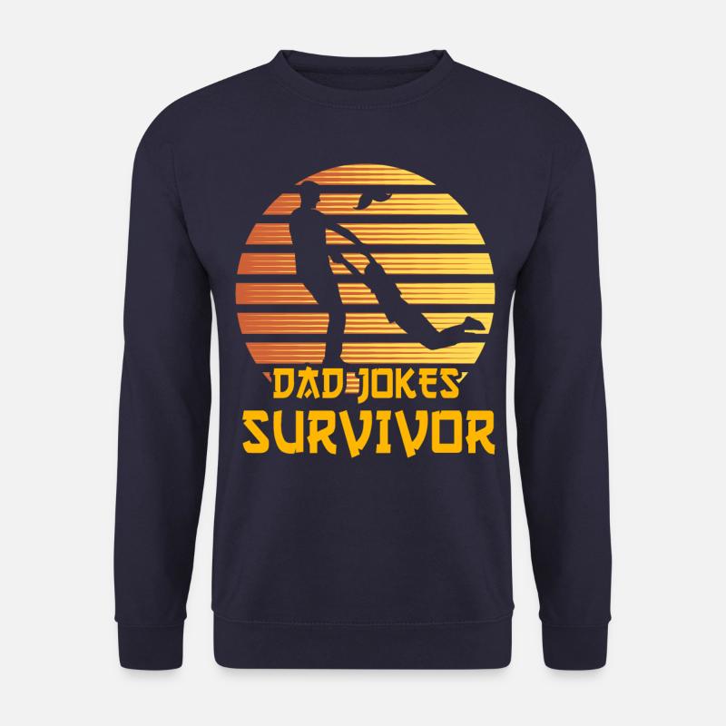 Dad Jokes Survivor - Unisex Sweatshirt - navy