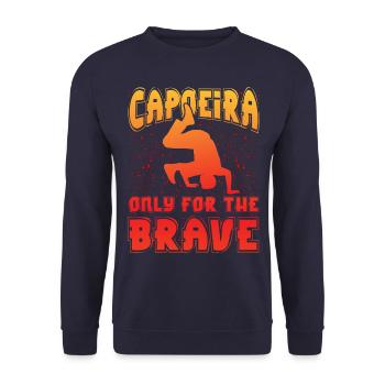 Capoeira only for the brave - Unisex Sweatshirt - navy - Front - Alina (178cm) & Michal (187cm)