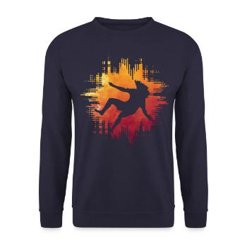 Capoeira - Unisex Pullover - Navy - Vorne - Alina (178cm) & Michal (187cm)