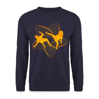 Capoeira - Unisex Pullover - Navy - Vorne - Alina (178cm) & Michal (187cm)