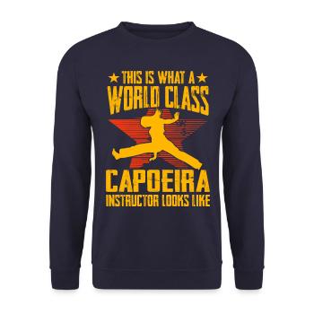 So sieht ein Weltklasse-Capoeira-Instruktor aus - Unisex Pullover - Navy - Vorne - Alina (178cm) & Michal (187cm)