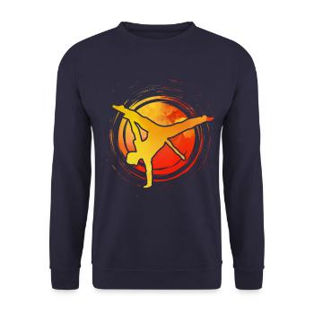 Capoeira - Sweat-shirt Unisexe - marine - Devant - Alina (178cm) & Michal (187cm)