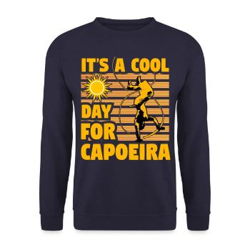 It's a cool day for capoeira - Unisex Sweatshirt - navy - Front - Alina (178cm) & Michal (187cm)