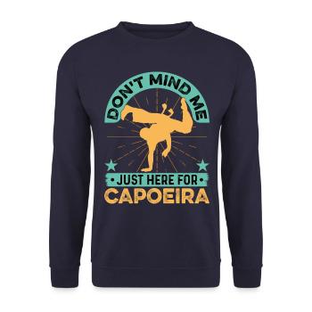 Don't mind me just here for capoeira - Unisex Sweatshirt - navy - Front - Alina (178cm) & Michal (187cm)