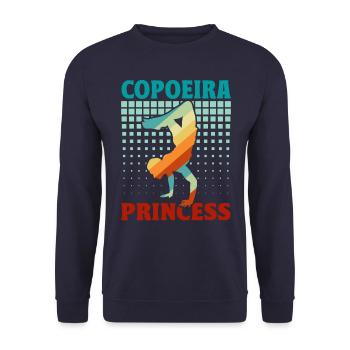 Capoeira Prinzessin - Unisex Pullover - Navy - Vorne - Alina (178cm) & Michal (187cm)
