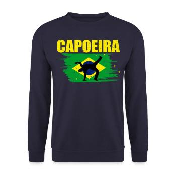 Capoeira - Unisex Sweatshirt - navy - Front - Alina (178cm) & Michal (187cm)