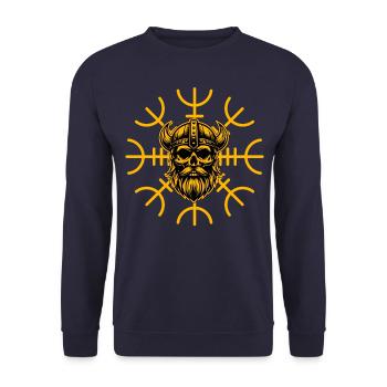 Viking - Sweat-shirt Unisexe - marine - Devant - Alina (178cm) & Michal (187cm)