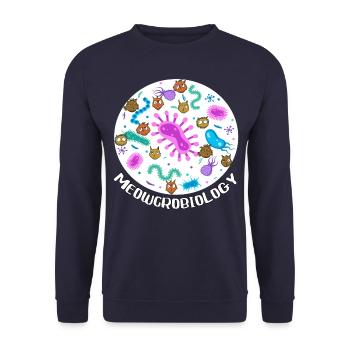 Miaoucrobiologie - Sweat-shirt Unisexe - marine - Devant - Alina (178cm) & Michal (187cm)