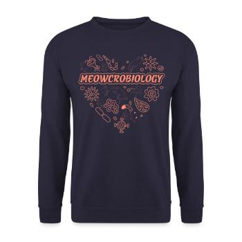 Miaoucrobiologie - Sweat-shirt Unisexe - marine - Devant - Alina (178cm) & Michal (187cm)