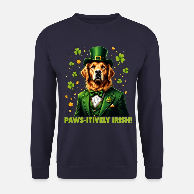Paws-itively Irish - Unisex Sweatshirt - navy