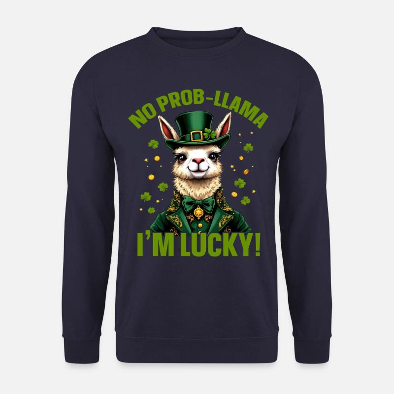 No Prob-llama I'm Lucky - Unisex Sweatshirt - navy