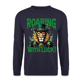 Rugir de chance - Sweat-shirt Unisexe - marine - Devant - Alina (178cm) & Michal (187cm)