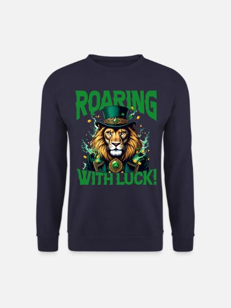 Roaring with Luck - Unisex Sweatshirt - navy