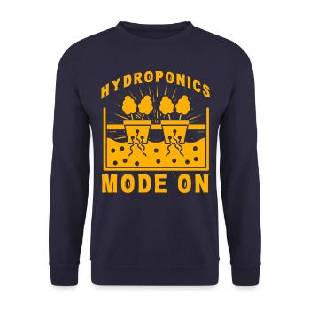 Hydroponics Mode On - Unisex Sweatshirt - navy - Front - Alina (178cm) & Michal (187cm)
