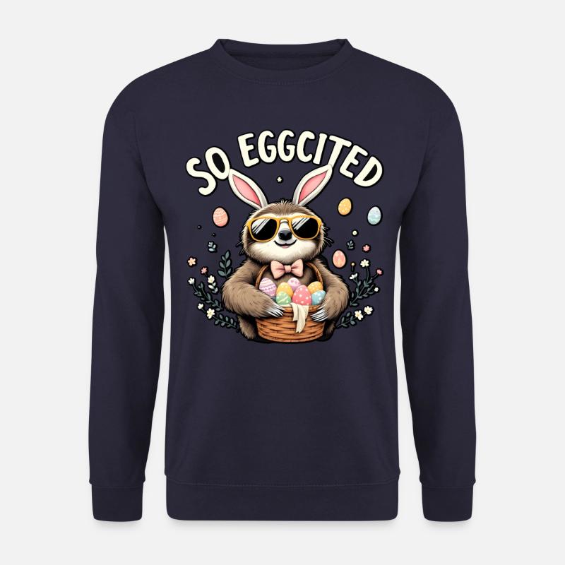 Also Eggcited - Unisex Pullover - Navy