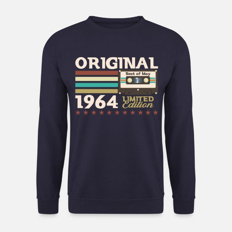 60. Geburtstag 1964 Kassette Mai Jahrgang 1964 - Unisex Pullover - Navy