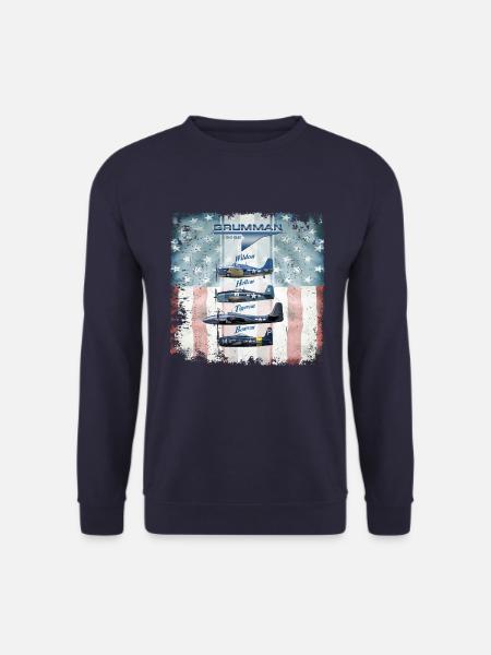 Grumman fighters WW2 - Unisex Sweatshirt - navy