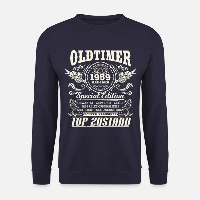 Oldtimer Baujahr 1959 Jahrgang Geburtstag Geschenk - Unisex Pullover - Navy