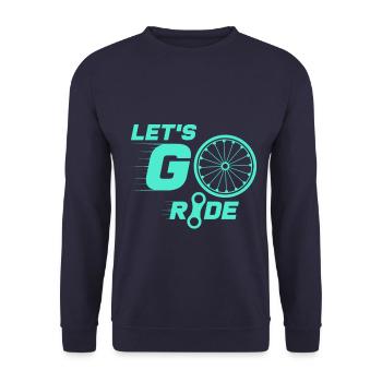 bicycle - Unisex Sweatshirt - navy - Front - Alina (178cm) & Michal (187cm)