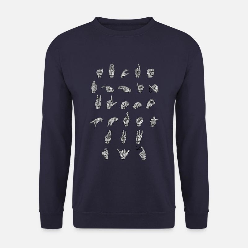 ABC Pattern - DGS Streetwear - Unisex Sweatshirt - navy