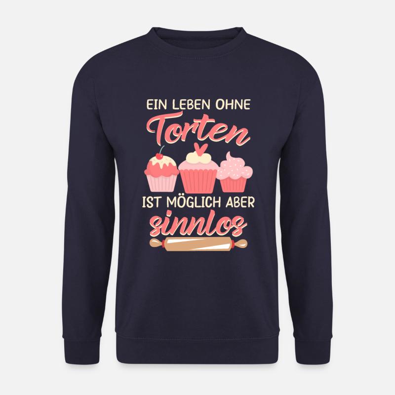 Schöner Kuchen backen Spruch, Konditorin Geschenk - Unisex Pullover - Navy