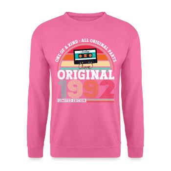 Original Juillet 1992 30ème Anniversaire Cadeau Hommes - Sweat-shirt Unisexe - rose - Devant
