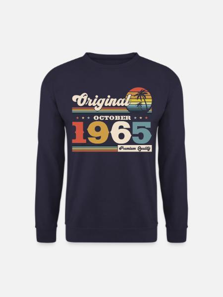 59. Geburtstag Legende Oktober 1965 Jahrgang 65 - Unisex Pullover - Navy