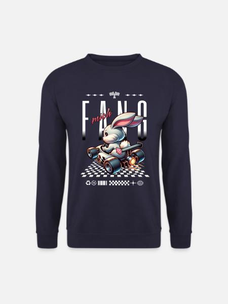 Fang mich Bunny Rennfahrer Rennwagen - Unisex Pullover - Navy