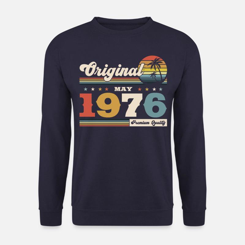 50. Geburtstag Original Mai Jahrgang 1976 - Unisex Pullover - Navy