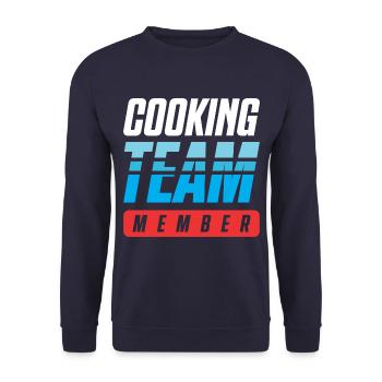 Cooking Team - Unisex Sweatshirt - navy - Front - Alina (178cm) & Michal (187cm)