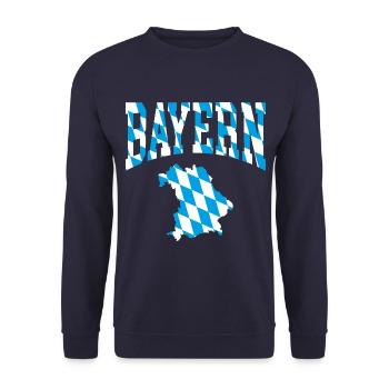 Bayern - Unisex Pullover - Navy - Vorne - Alina (178cm) & Michal (187cm)