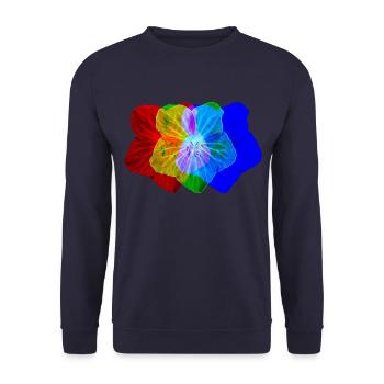 POUVOIR DES FLEURS - Sweat-shirt Unisexe - marine - Devant - Alina (178cm) & Michal (187cm)