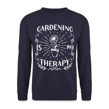 Hobby gardeners, fruit and vegetable gardeners - Unisex Sweatshirt - navy - Front - Alina (178cm) & Michal (187cm)