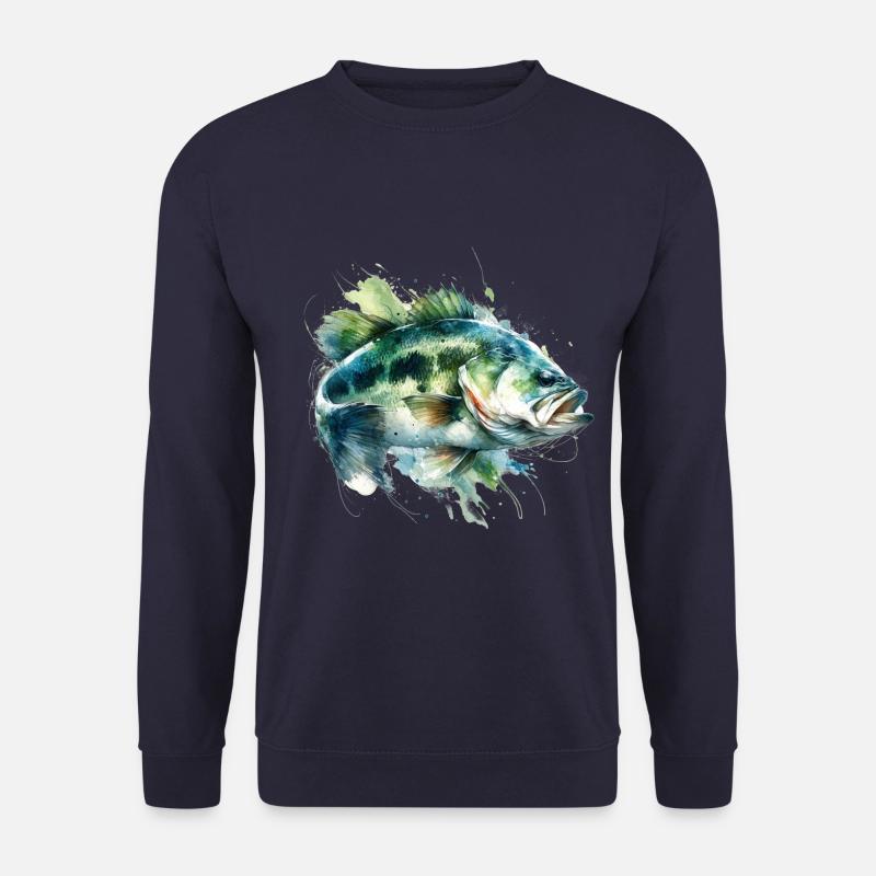 Bass Fish - Unisex Sweatshirt - navy