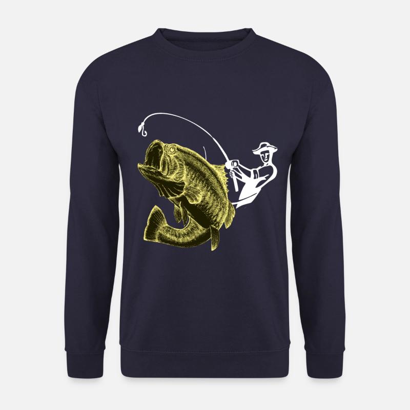 Angeln Angler Fisch - Unisex Pullover - Navy
