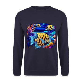 Skalar - Unisex Pullover - Navy - Vorne - Alina (178cm) & Michal (187cm)