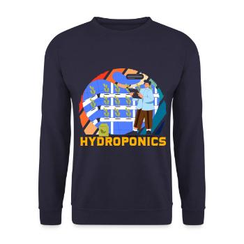 Culture hydroponique - Sweat-shirt Unisexe - marine - Devant - Alina (178cm) & Michal (187cm)