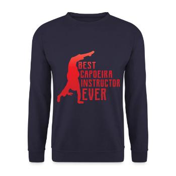 Bester Capoeira-Instruktor aller Zeiten - Unisex Pullover - Navy - Vorne - Alina (178cm) & Michal (187cm)