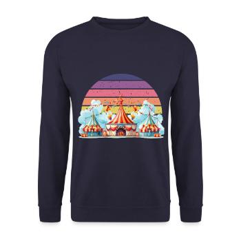 Cirque - Sweat-shirt Unisexe - marine - Devant - Alina (178cm) & Michal (187cm)
