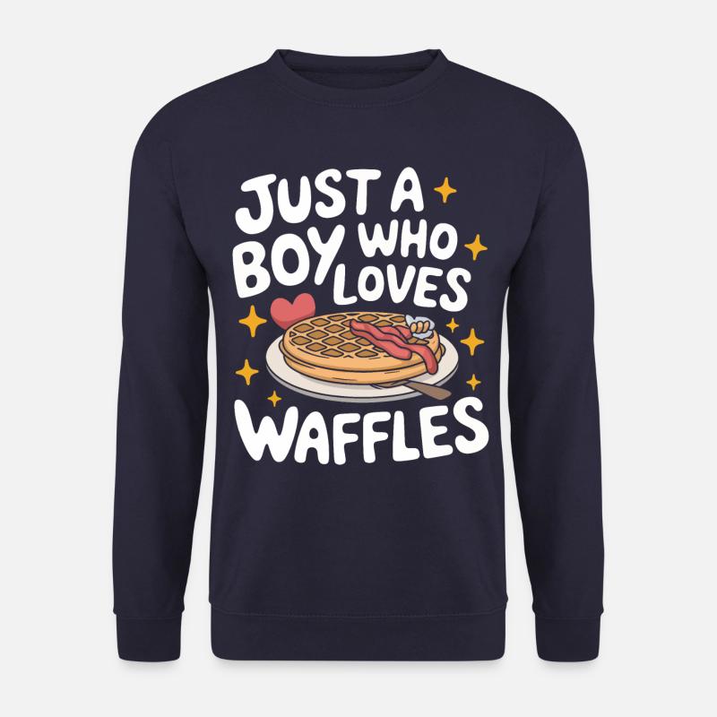 Waffles Breakfast Sweets - Unisex Sweatshirt - navy