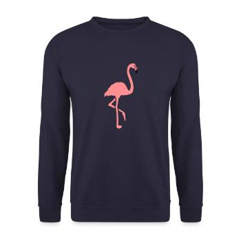 Flamant - Sweat-shirt Unisexe - marine - Devant - Alina (178cm) & Michal (187cm)