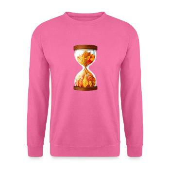 Sanduhr des Herbstes - Unisex Pullover - Pink - Vorne