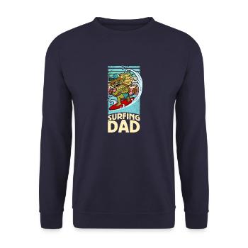 Bali Summer Barong Holiday Indonesia Wave - Unisex Sweatshirt - navy - Front - Alina (178cm) & Michal (187cm)