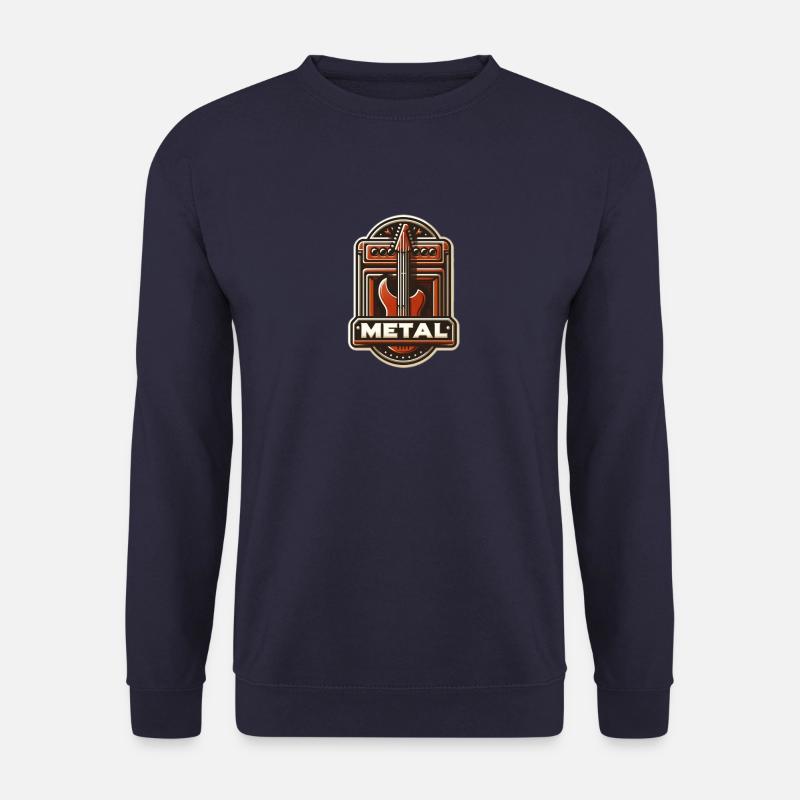 Metal E-Gitarre - Unisex Pullover - Navy