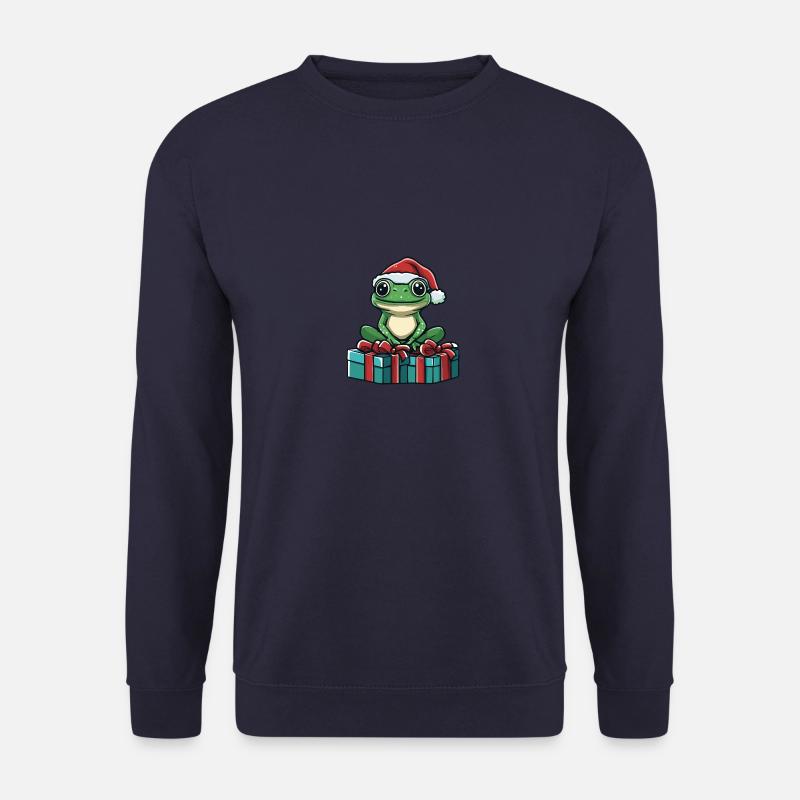 Frog Christmas Comic Gifts - Unisex Sweatshirt - navy