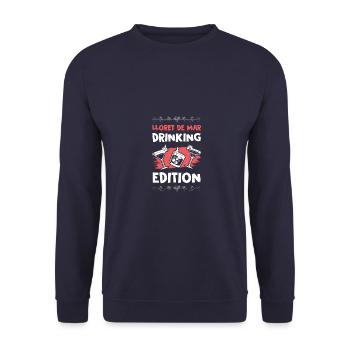 Lloret De Mar Édition à boire - Sweat-shirt Unisexe - marine - Devant - Alina (178cm) & Michal (187cm)