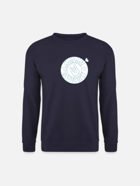 mami rocks (circle, 3c) - Unisex Sweatshirt - navy
