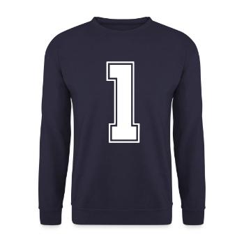 1 - Sweat-shirt Unisexe - marine - Devant - Alina (178cm) & Michal (187cm)